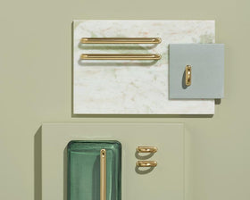 Furnipart D Lite Handle. Finish: Gold. Length: 173mm by W&B