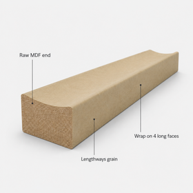 Cove Batten | 17mm x 34mm | Steccawood by Polytec