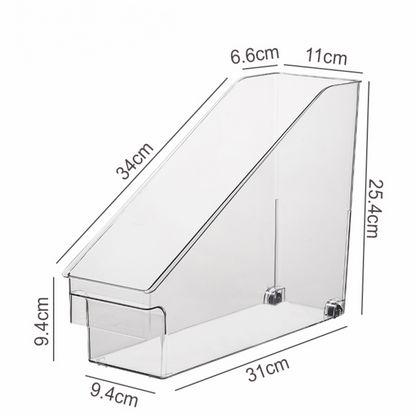 Clear Pull-Out Organiser – Easy Access for Deep Shelves-1