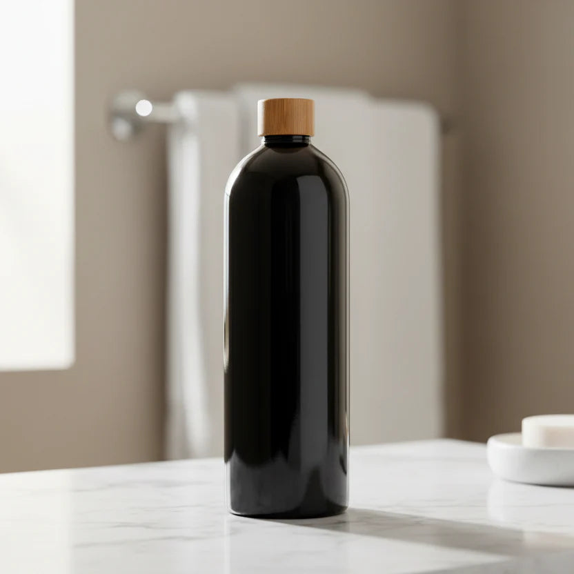 Black Screw Top Bottle – 500 ml Refillable Storage-1