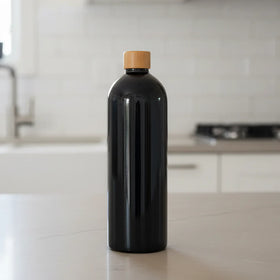 Black Screw Top Bottle – 1 L Refillable Storage
