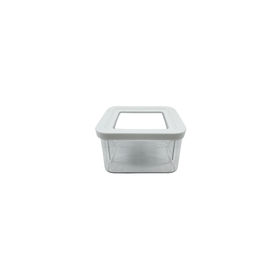 White Airtight Container with Side Clips – 400ml