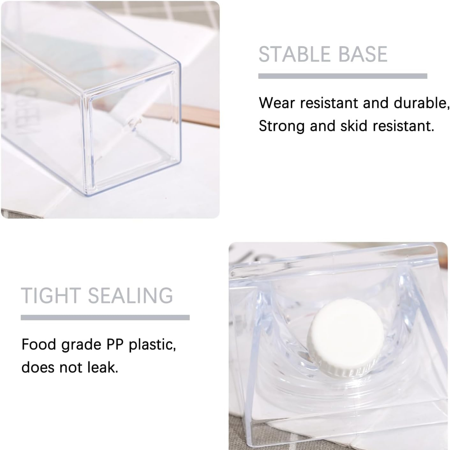 Clear Drink Container – 1 Liter-1