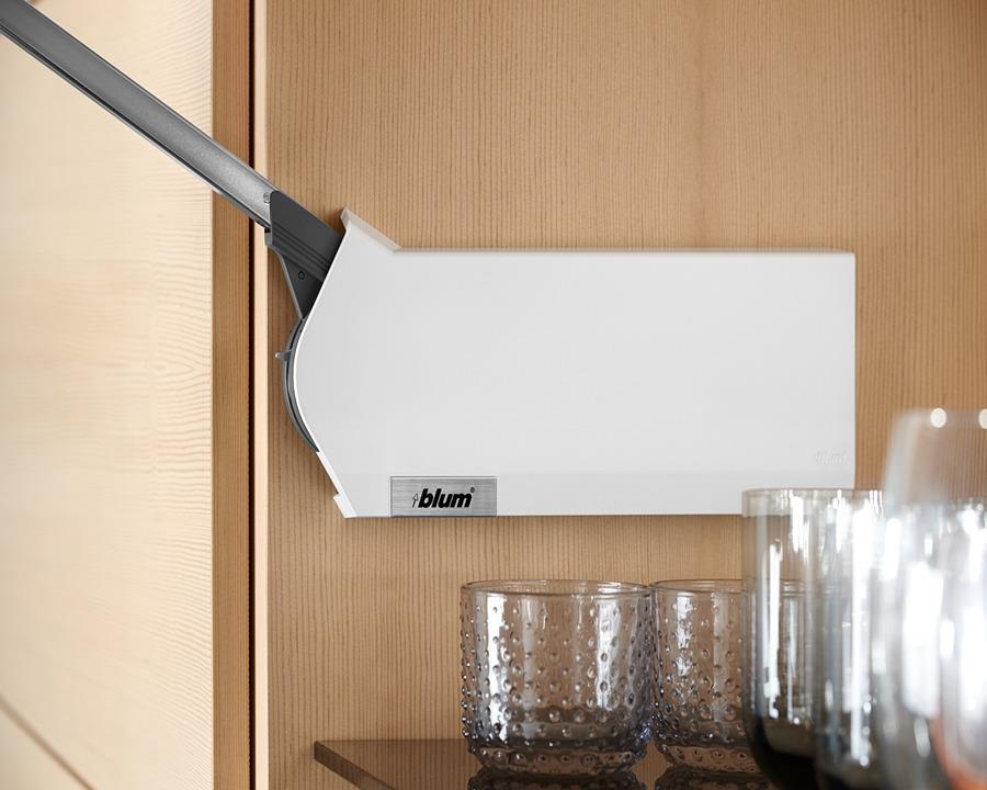 Blum AVENTOS Overhead Stay HF Cover Plate in Silk White - Not compatible with SERVO-DRIVE 20F8020