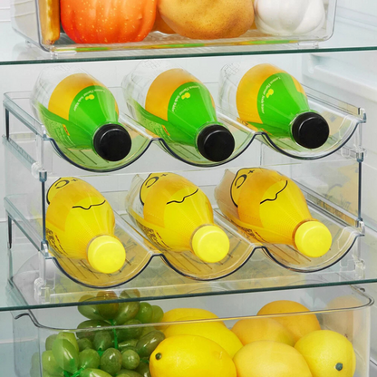 Large Stackable Bottle Organiser – Clear, Durable & Space-Saving-1