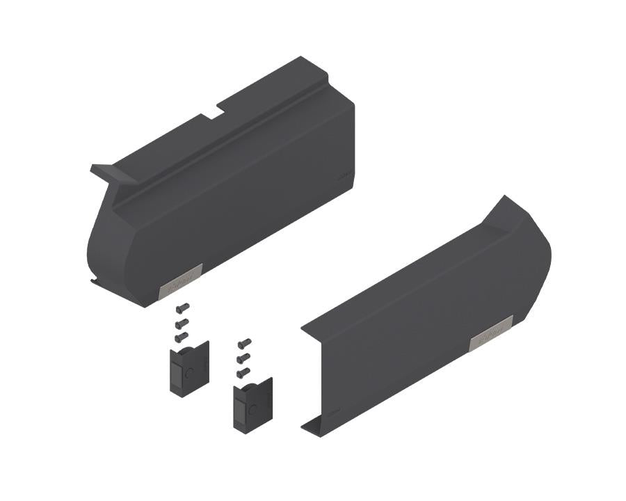 Blum AVENTOS Overhead Stay HF Cover Plate in Dark Grey - Compatible with SERVO-DRIVE 21F8020