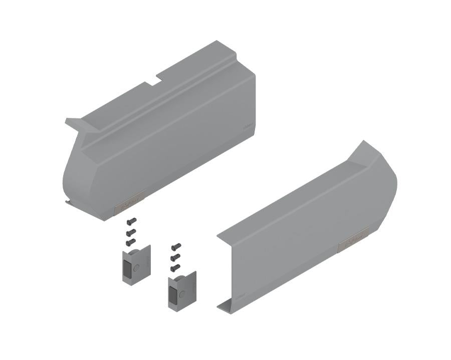 Blum AVENTOS Overhead Stay HF Cover Plate in Light Grey - Compatible with SERVO-DRIVE 21F8020