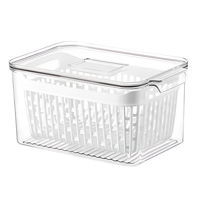 Fridge Storage Container with Single Basket-0