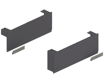 Blum AVENTOS HK Top Stay Lift Cover Cap Set in Dark Grey. Left & Right. 22K8000