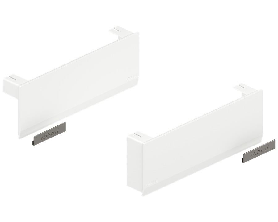 Blum AVENTOS HK top stay lift cover cap set in Silk White. Left & Right. 22K8000