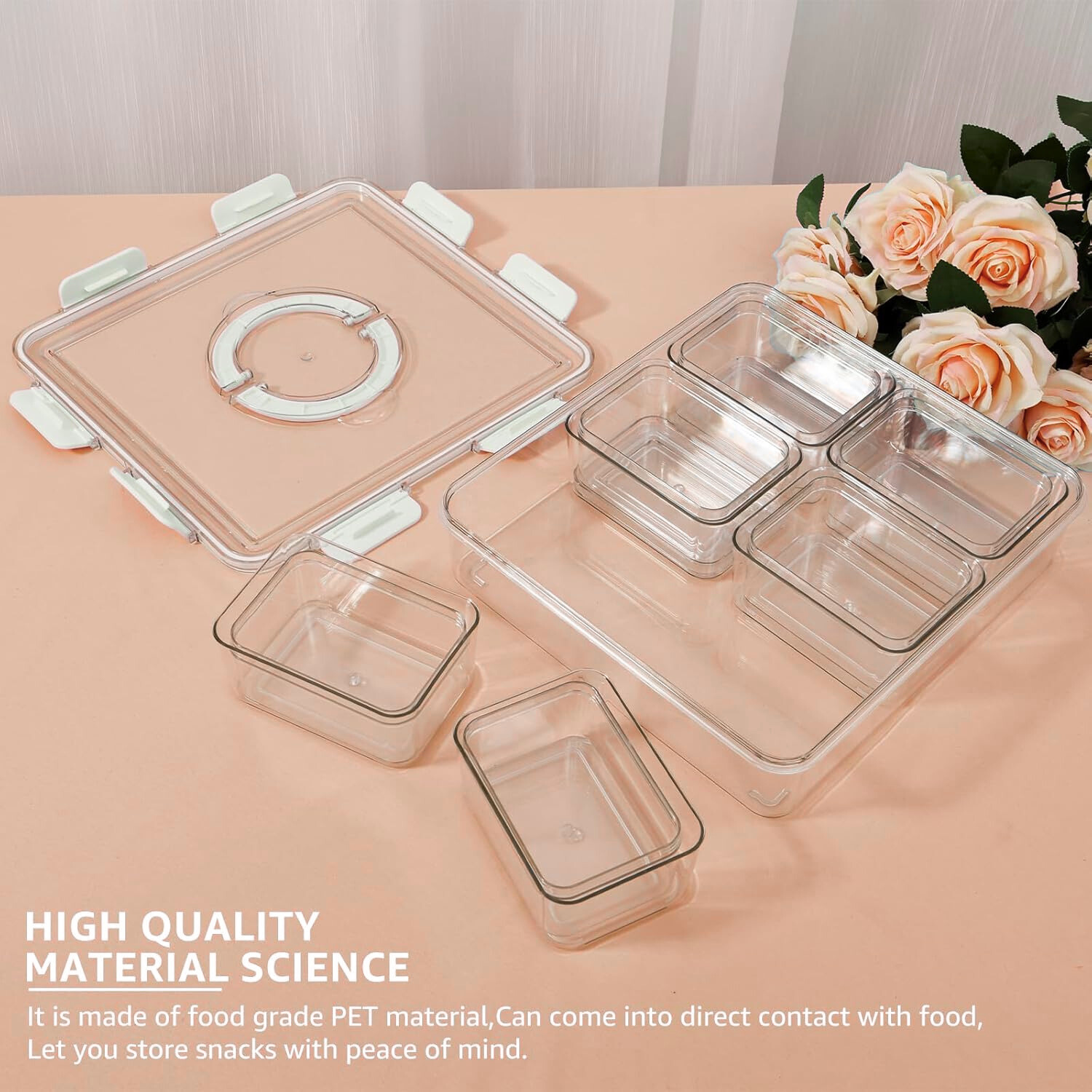Snack & Fridge Storage Set – 7-Piece with Handle-3