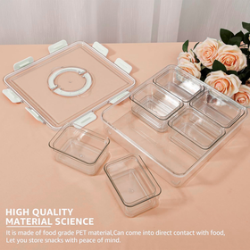 Snack & Fridge Storage Set – 7-Piece with Handle