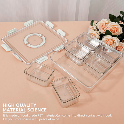 Snack & Fridge Storage Set – 7-Piece with Handle-3