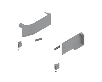 Blum AVENTOS Overhead Stay HK top Cover Plate Compatible with SERVO-DRIVE in Light Grey by W&B