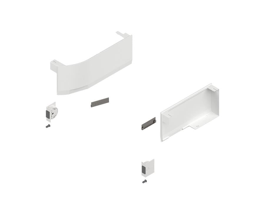 Blum AVENTOS Overhead Stay HK top Cover Plate Compatible with SERVO-DRIVE in Silk White 23K8000 by W&B