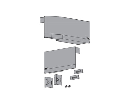 Blum AVENTOS Overhead Stay HK top Cover Plate Compatible with SERVO-DRIVE in Silk White 23K8000 by W&B