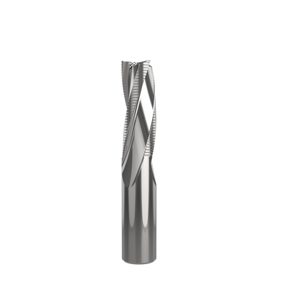 3-flute roughing spiral 25mm D x 75mm L2 for fast and efficient rough cutting of wood, MDF, and composite materials; durable CNC milling tool
