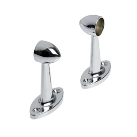 Rod Fitting Pillar End | 25mm | Chrome  (Round)