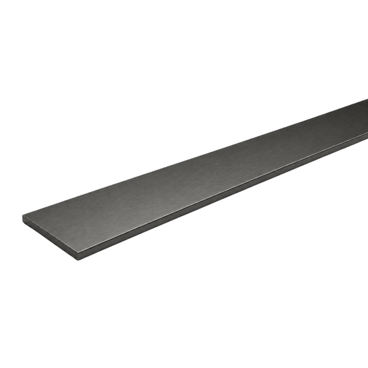 25mm gunmetal flat bar aluminium profile 1.2mm thick 2400mm long for cabinets, wardrobes, furniture, mirrors and wall panel trims