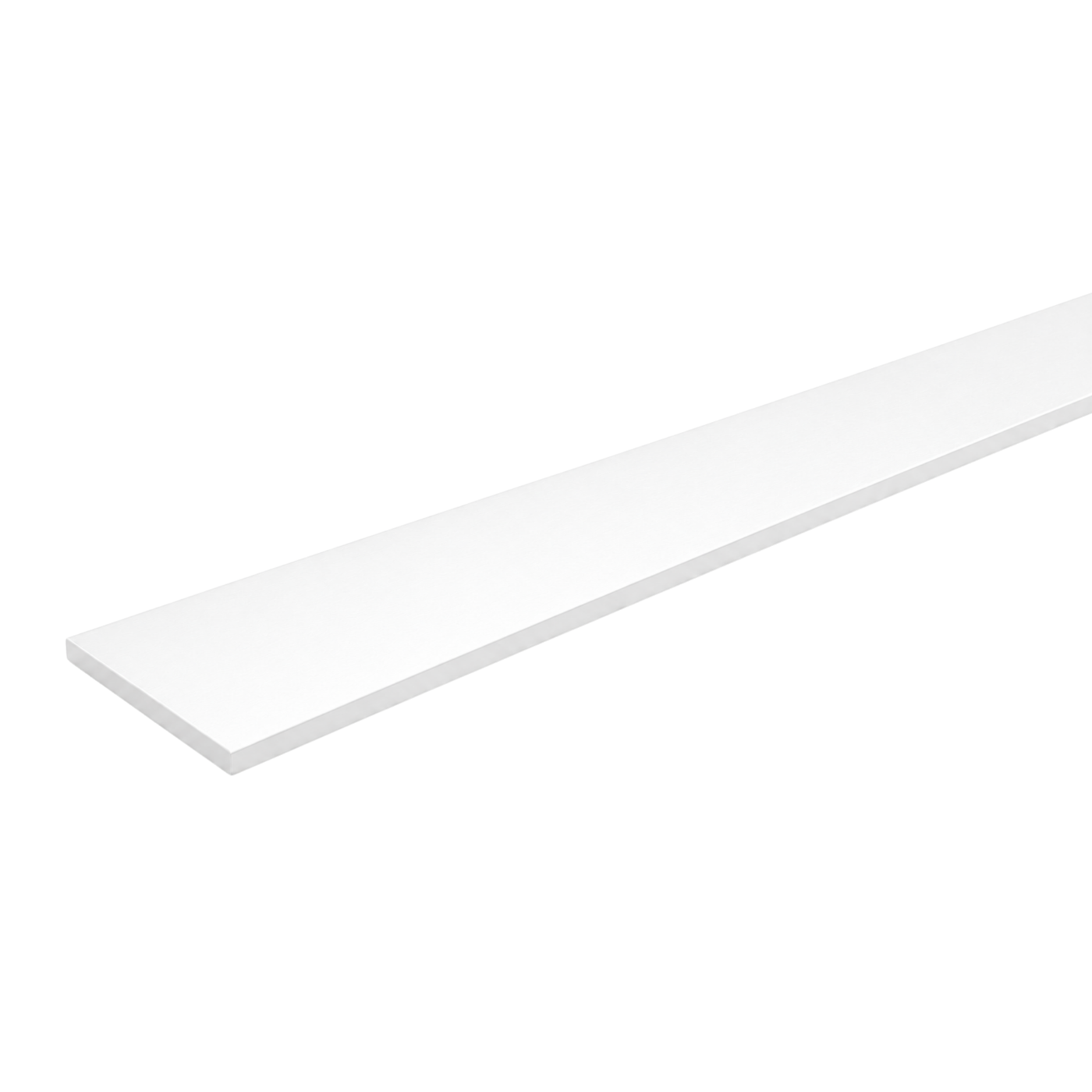 Flat Bar Aluminium | White