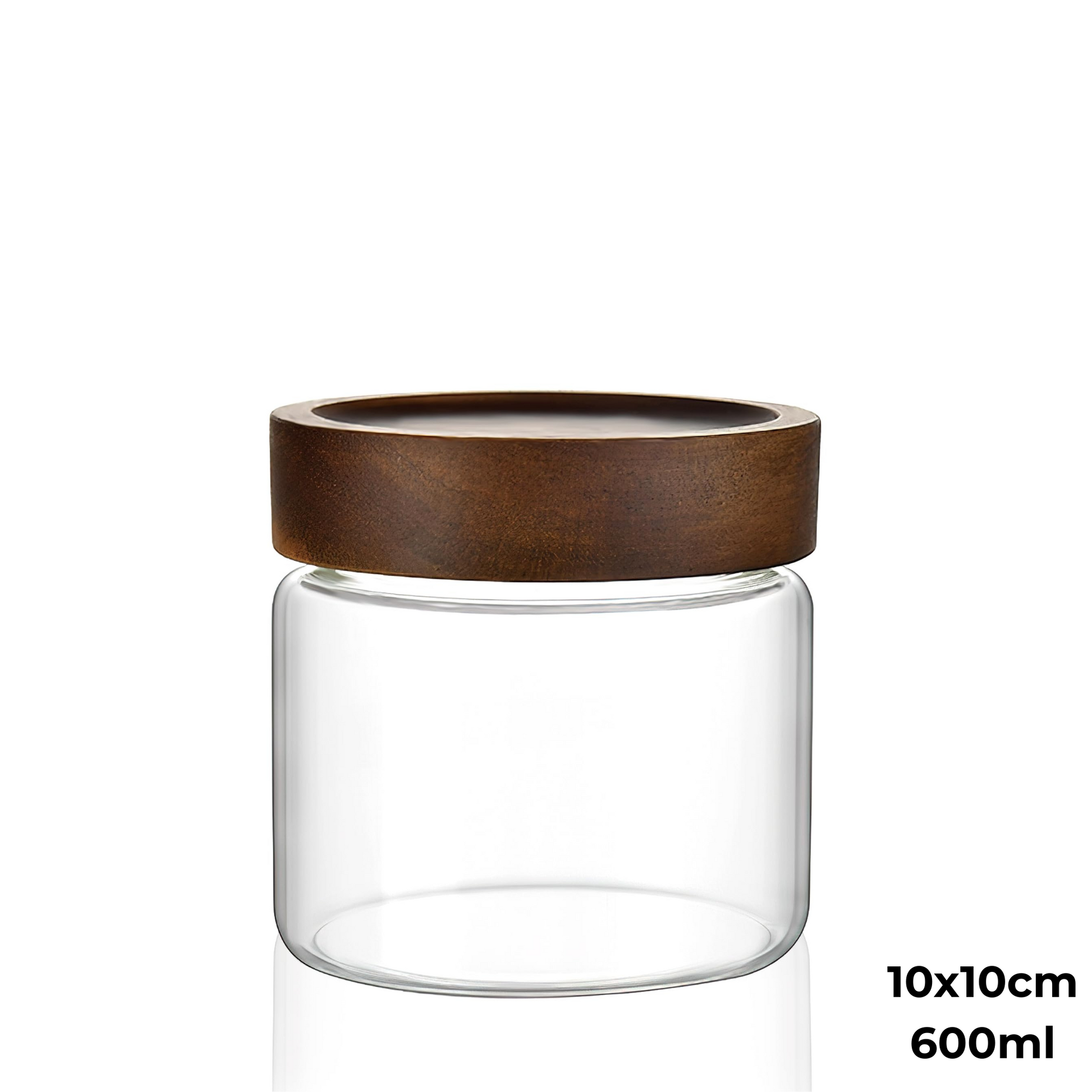 Acacia Screw On Glass Jar – 4 Sizes-2