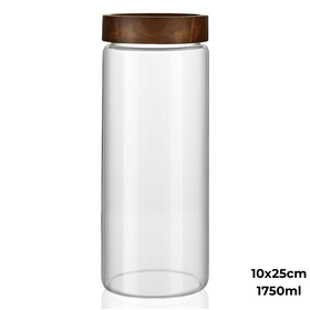 Acacia Screw On Glass Jar – 4 Sizes