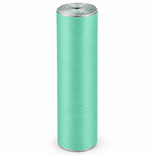 2mm green acoustic flooring underlay for floating floorboards and vinyl flooring