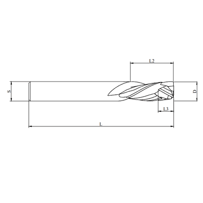 3-flute compression cutter 20mm D x 55mm L2 for precision cutting of wood, MDF, and composite materials; durable, high-performance CNC milling tool