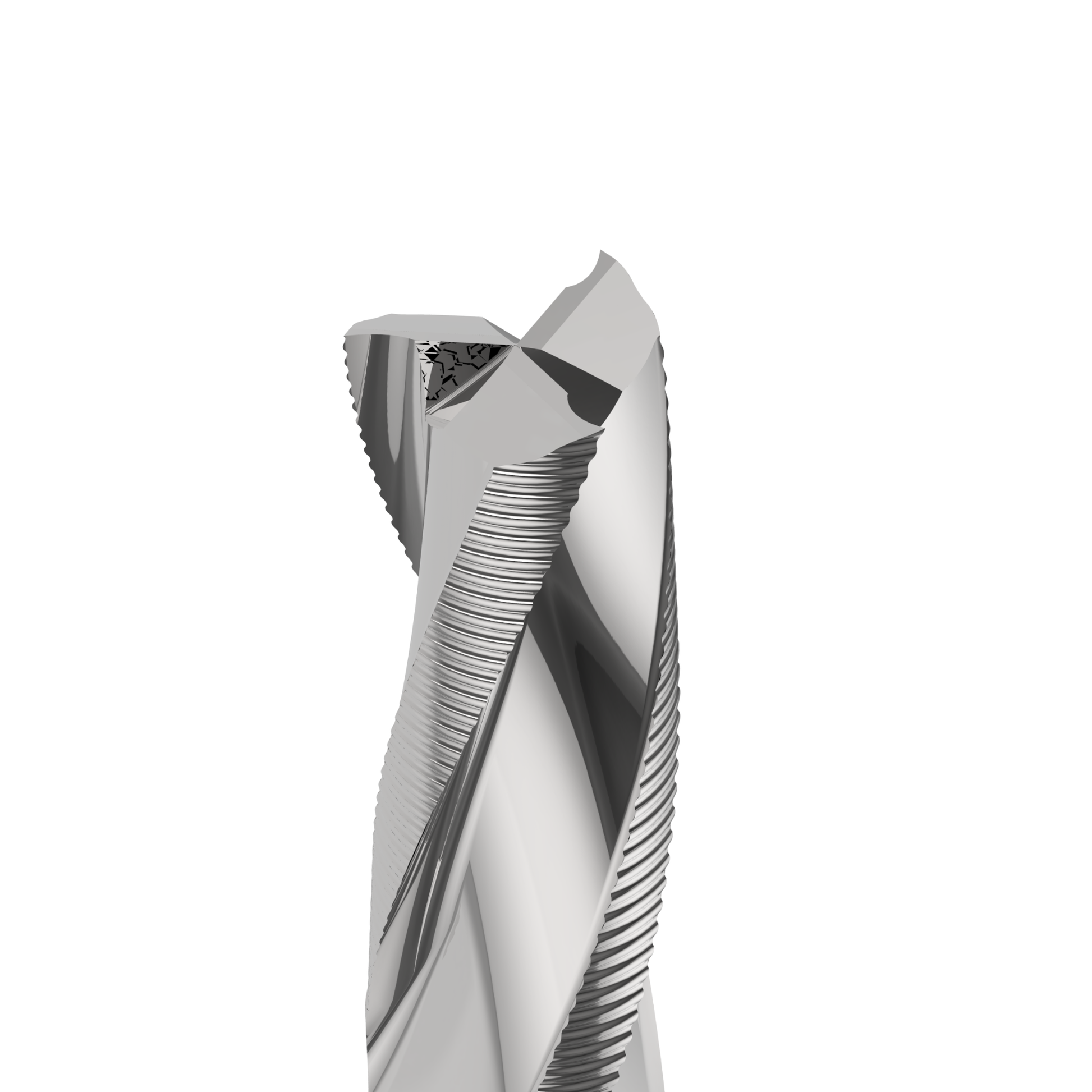 3-flute roughing spiral 25mm D x 75mm L2 for fast and efficient rough cutting of wood, MDF, and composite materials; durable CNC milling tool