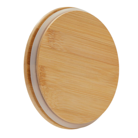 Large Glass Storage Jar with Bamboo Lid 1.6L - Kitchen Pantry Container
