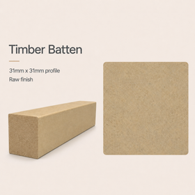 Timber Batten | 31mm x 31mm | Steccawood by Polytec