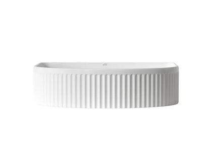 Imperial Fluted Arched Wash Basin | Matte White | 415MM