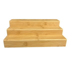 Large Bamboo Shelf – 3-Tier Organiser for Jars & More