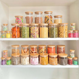 1250ml Glass Storage Jar with Bamboo Lid