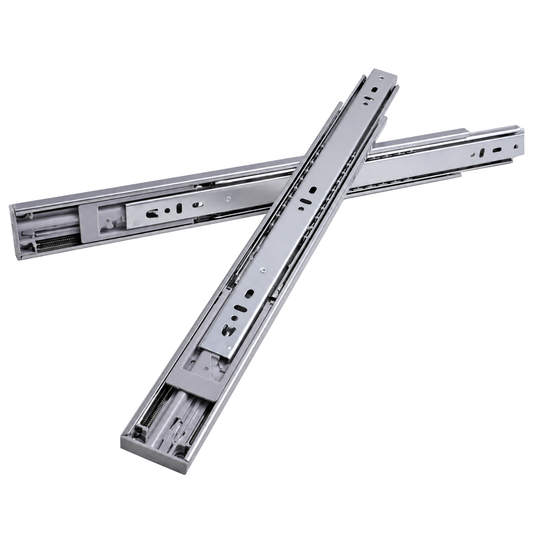 350mm silver soft close ball bearing drawer slides for smooth full-extension cabinet and furniture drawers