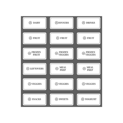 Fridge & Freezer Organisation Stickers – 36 Label Pack-2