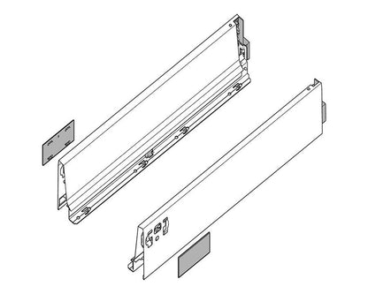 Blum TANDEMBOX Antaro M Sides 400mm Silk White 378M4002SA