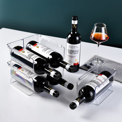 Clear Fridge Drink Holder – Can & Bottle Organiser-1