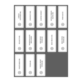 Oil Sticker Set – 28 Labels for Pantry Bottles