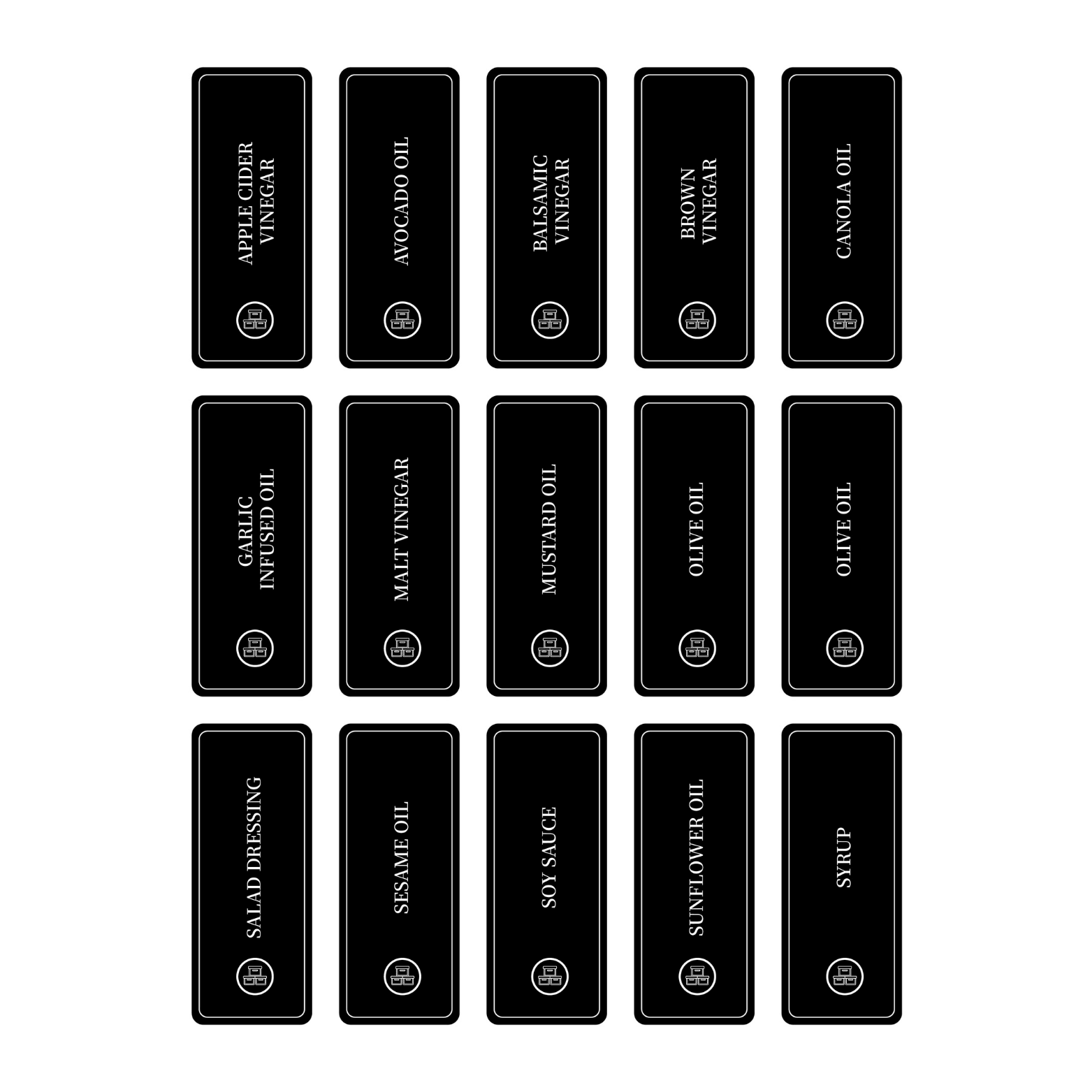 Oil Sticker Set – 28 Labels for Pantry Bottles-0