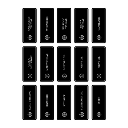 Oil Sticker Set – 28 Labels for Pantry Bottles-0