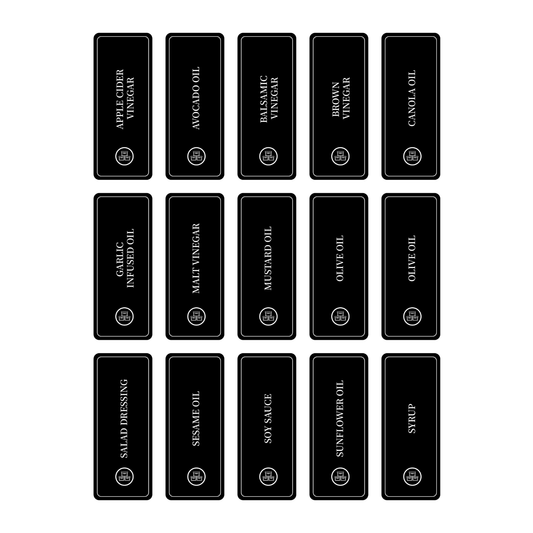 Oil Sticker Set – 28 Labels for Pantry Bottles-0