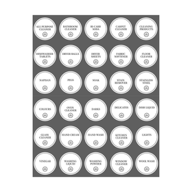 Laundry &  Cleaning Labels – 30 Waterproof Stickers