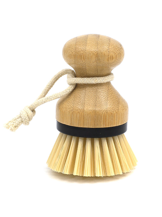 Bamboo Palm Dish Brush Scrubber-0