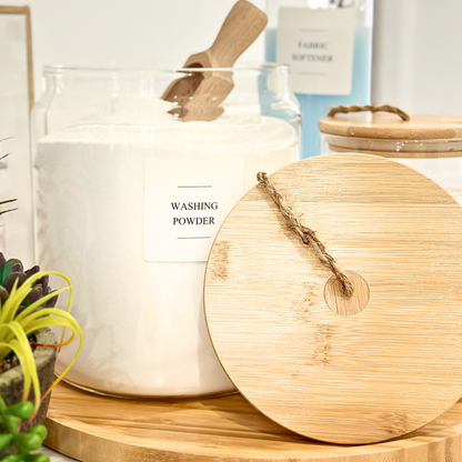 Bamboo & Glass 5 Piece Laundry Pack with Liquid Jar-1