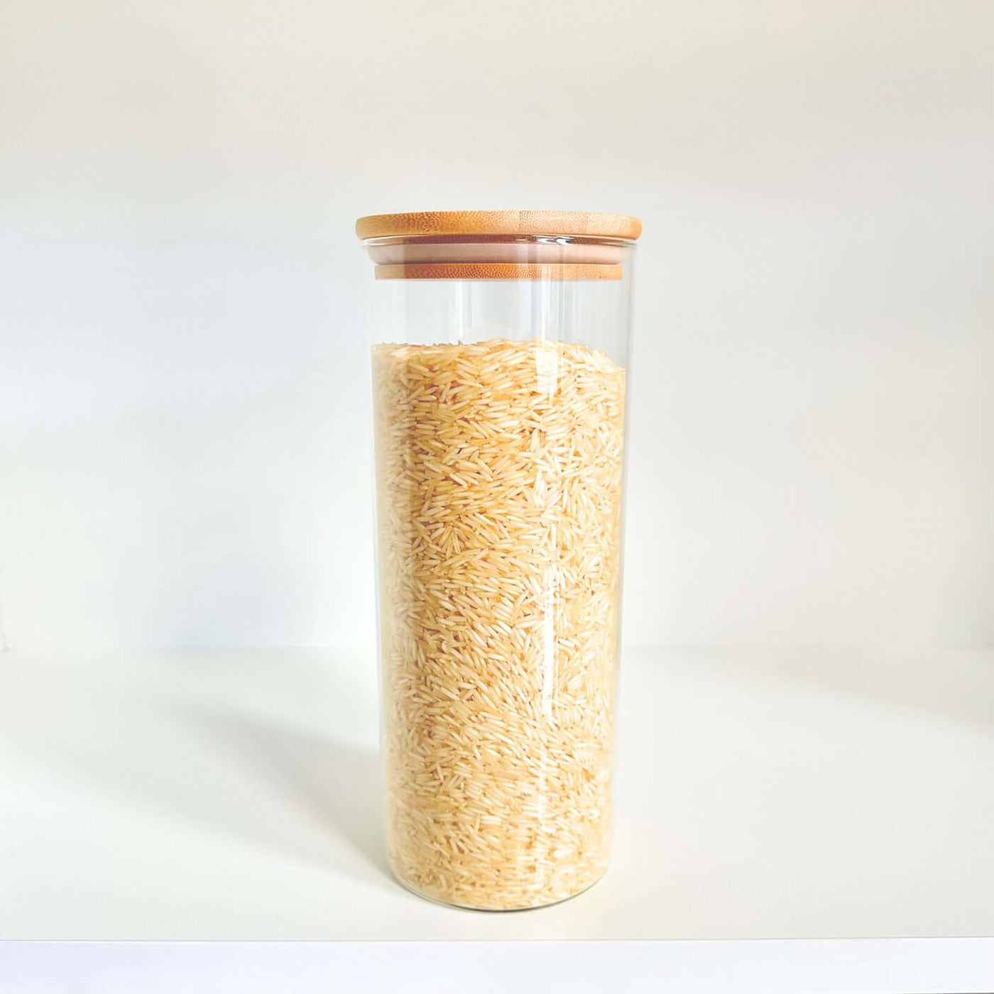 1750ml Glass Storage Jar with Bamboo Lid