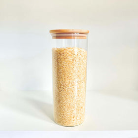 1750ml Glass Storage Jar with Bamboo Lid