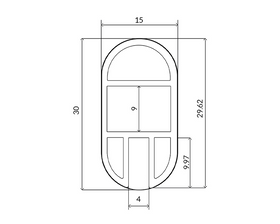 Aluminium Oval Wardrobe Rail in Chrome. Size: 3m. Thickness: 1.2mm. To suit L&S Mini Octopus Flexible Strip Reel by W&B