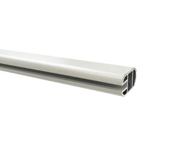 Aluminium Oval Wardrobe Rail in Matt White. Size: 3m. Thickness: 1.2mm. To suit L&S Mini Octopus Flexible Strip Reel by W&B