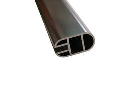 Aluminium Oval Wardrobe Rail in Chrome. Size: 3m. Thickness: 1.2mm. To suit L&S Mini Octopus Flexible Strip Reel by W&B